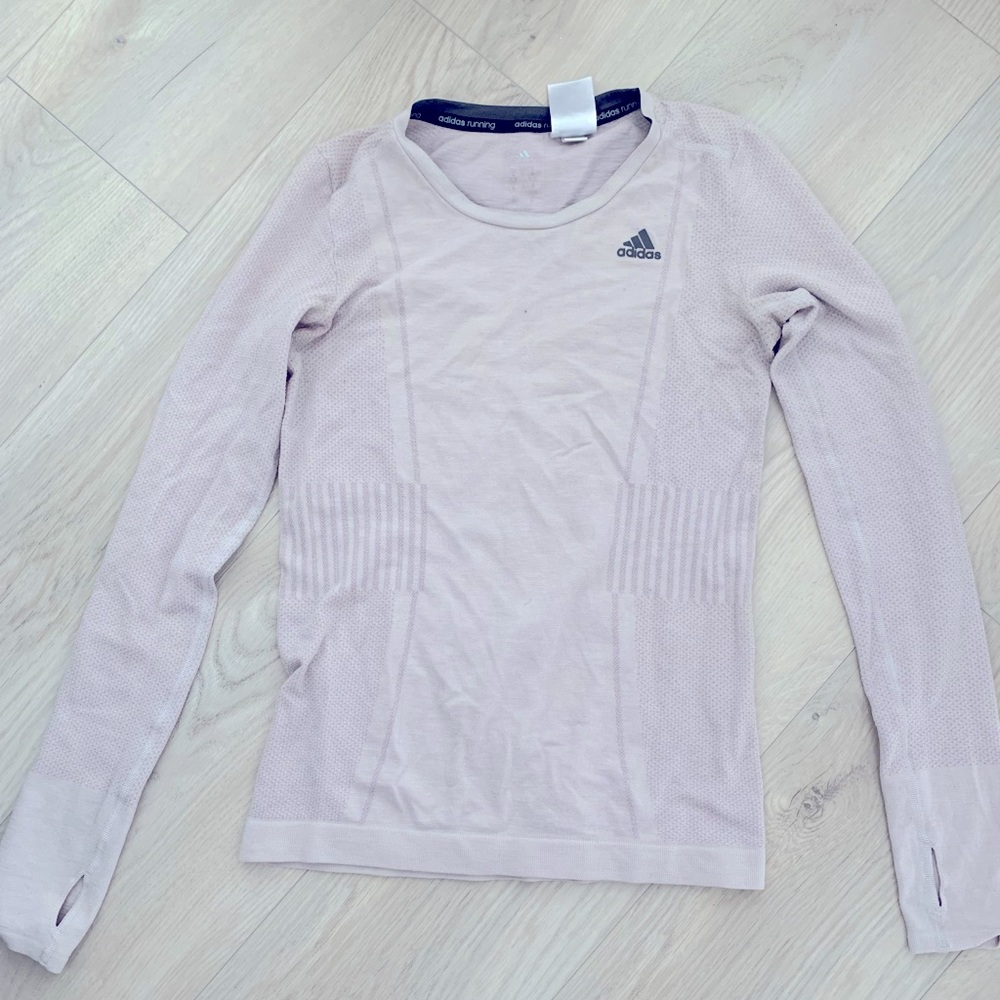 Adidas Long Sleeve Running Shirt- Light Purple